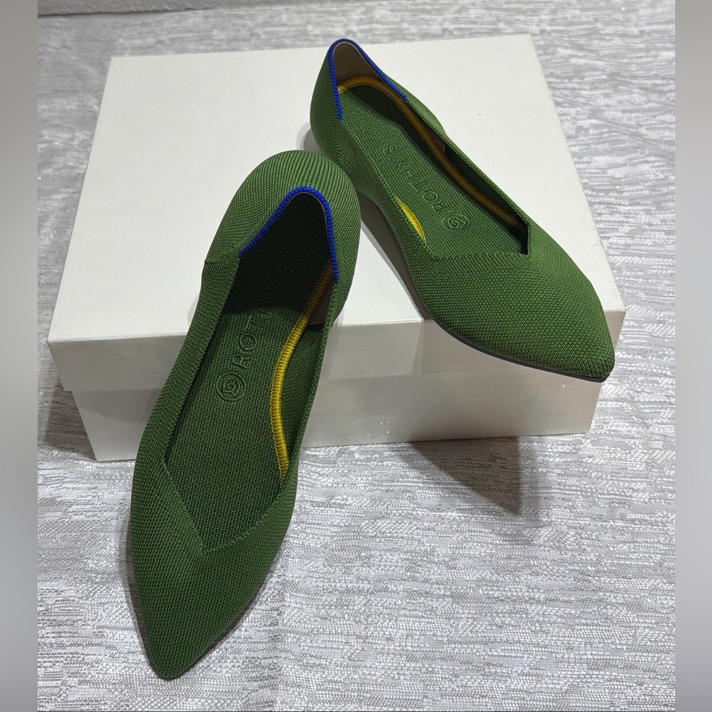 Rothy's Green and Blue Women's Flats